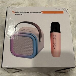 Colorful Karaoke Sound System with Microphone